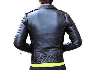 YOONIKK Mens Biker jacket fashion Leather