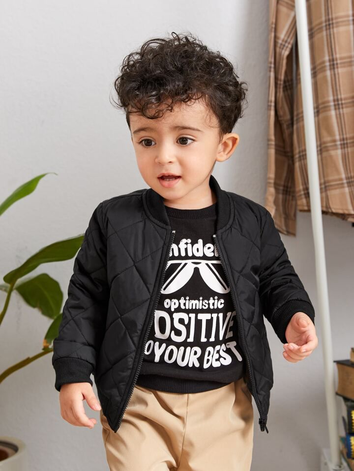 kid's Solid Bomber Jacket