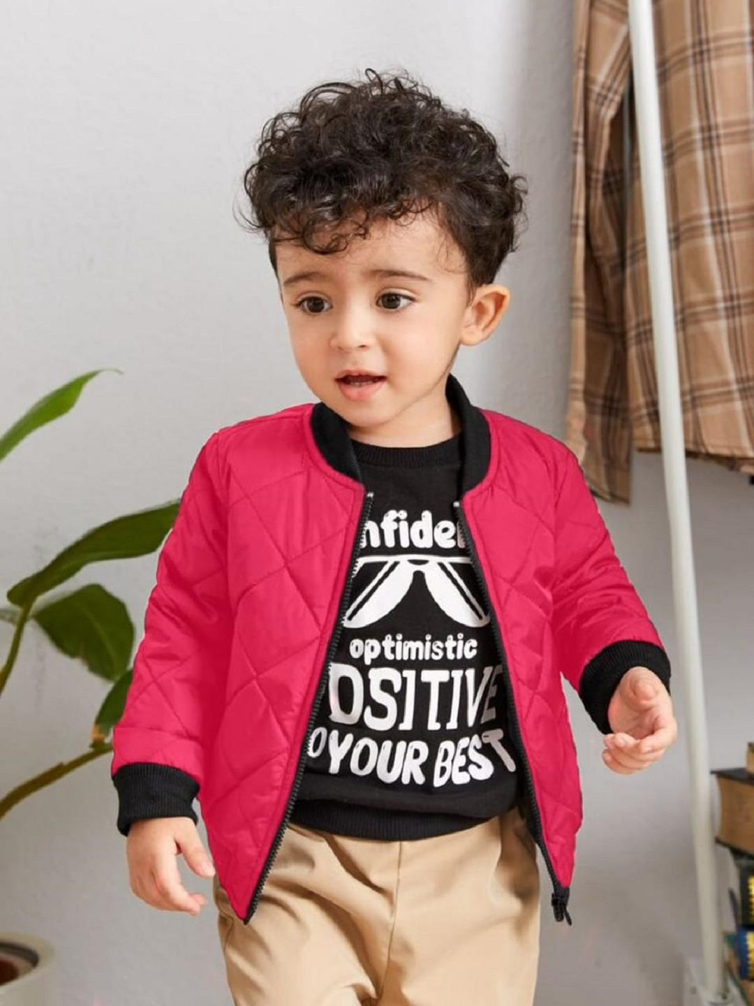 kid's Solid Bomber Jacket